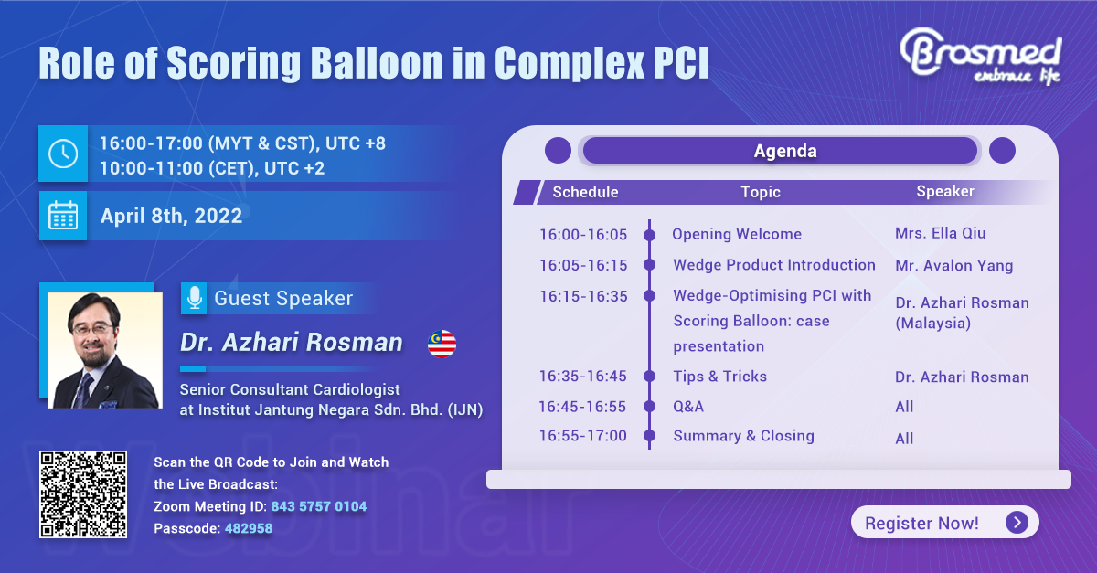 Webinar Express：Role of Scoring Balloon in Complex PCI