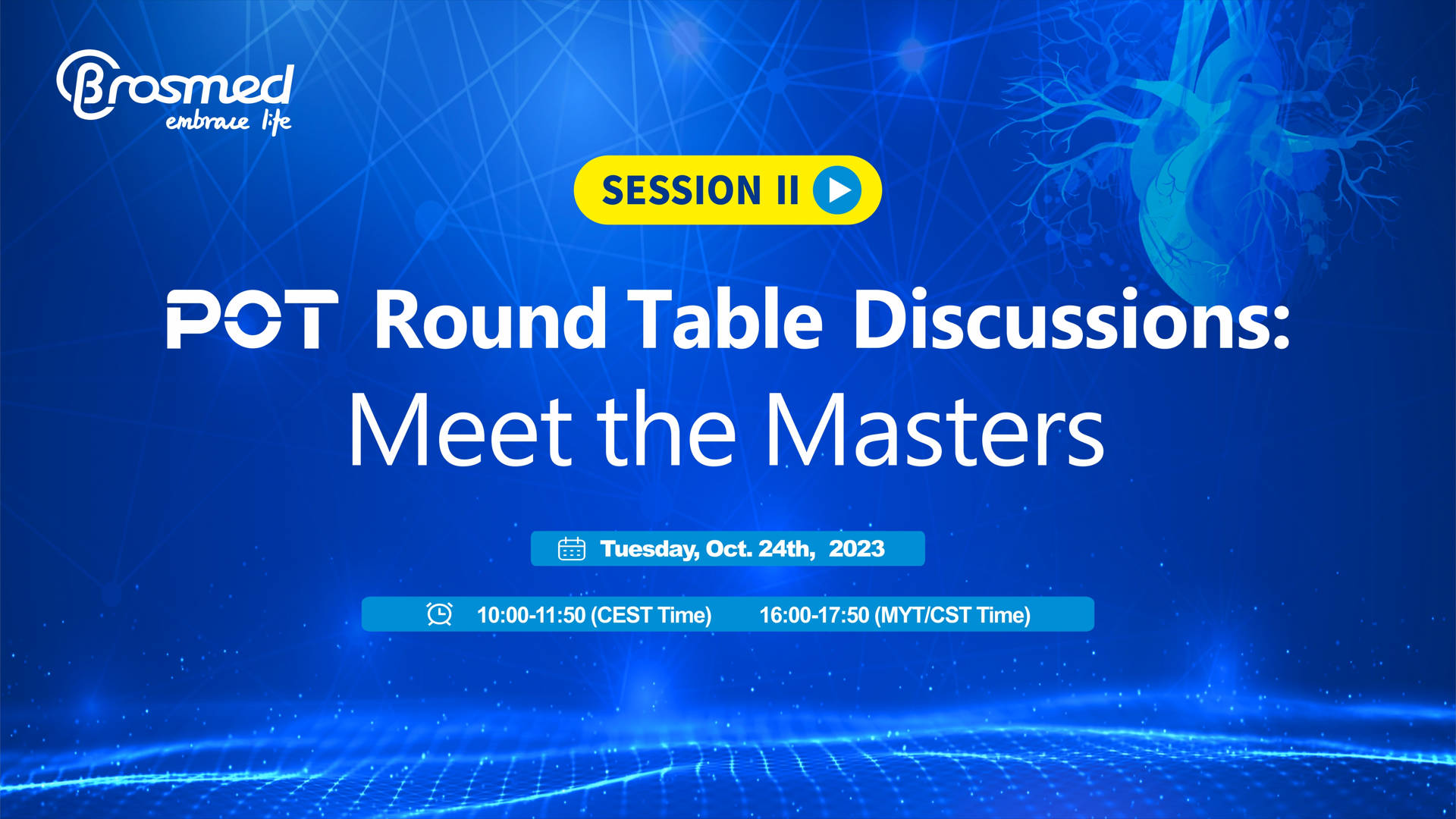 POT Round Table Discussions: Meet the Masters (Session II)